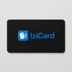 Carte IziCard NFC noire - Design professionnel Burkina Faso