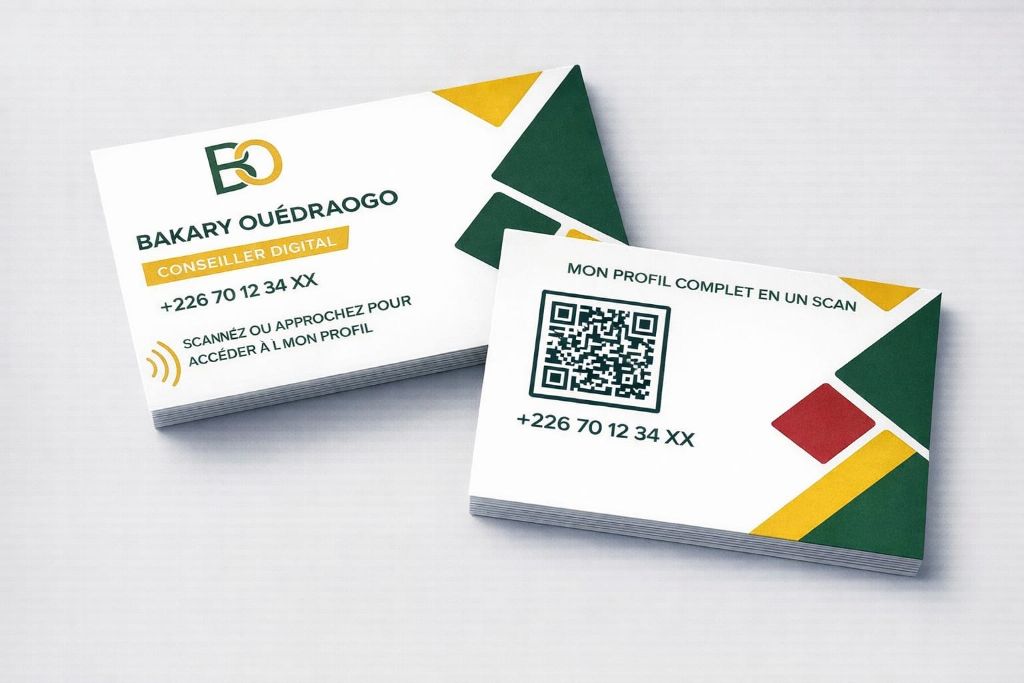 Carte IziPro NFC - Bakary Ouédraogo Conseiller Digital Burkina Faso
