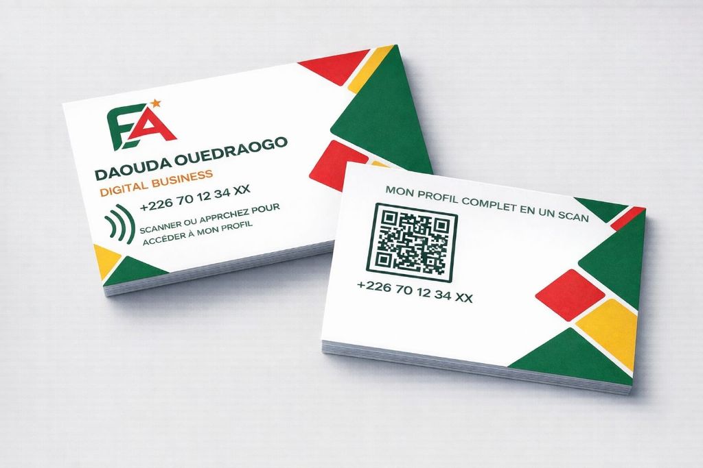Carte IziPro NFC - Daouda Ouédraogo Digital Business Burkina Faso